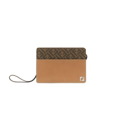 FENDI FF MEN'S NATURAL BAGS 7N0145AFF2F1M6E (24*17*6cm)  FENDI FF MEN'S NATURAL BAGS 7N0145AFF2F1M6E (24*17*6cm)